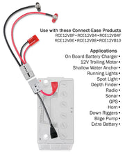 Connect Ease Corrosion Resistant Components Battery Connection Harness RCE12VBM6CK - Gauge Outboard Motor