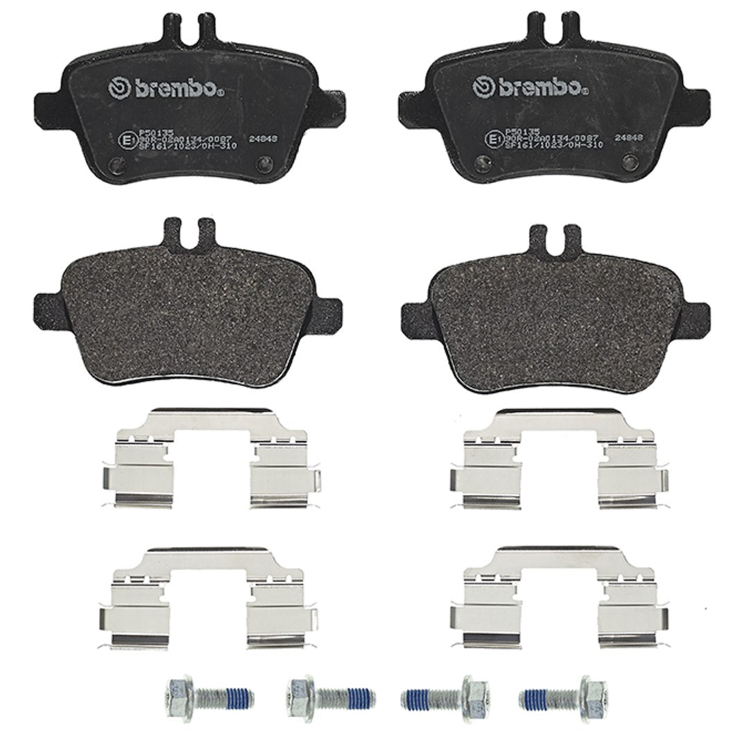 Brembo Premium Low-Met OE Equivalent Pad Brake Pad P50135 - Disc Set