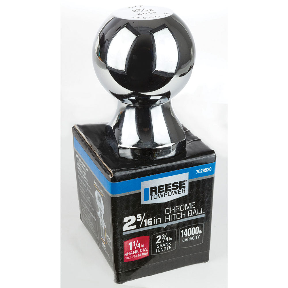 Bulldog/Fult Tough Trusted And Safety Engineered Trailer Hitch Ball 7028500 - Chrome Heavy Duty Standard BA