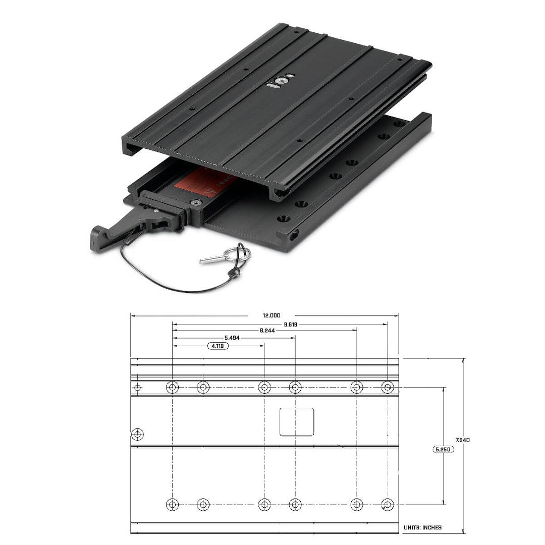 Minn Kota Designed For Use In Freshwater Trolling Motor Mount 1854060 - MKA-32 Quick Release Brkt Cover