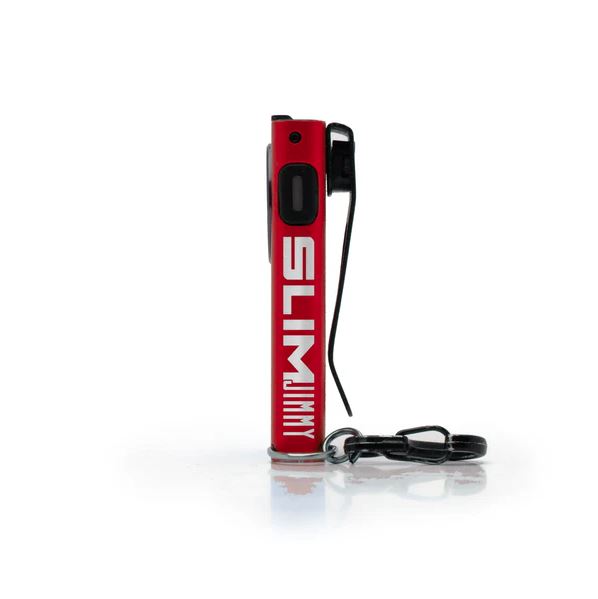 STKR Concept Removable Low-Profile Pocket Clip Flashlight 14264 - Red Slim Jimmy Keychain Flashlight-Red
