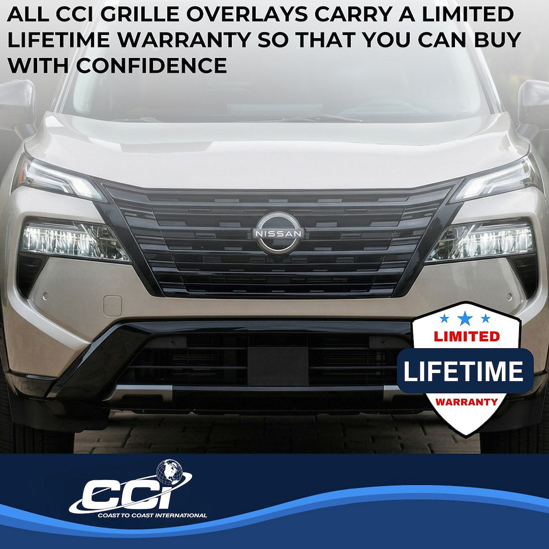 Coast2Coast Limited Lifetime Warranty Grille Insert GI209Black - Black GI 24-26 Nissan Rogue GL 7PC GI209BLK