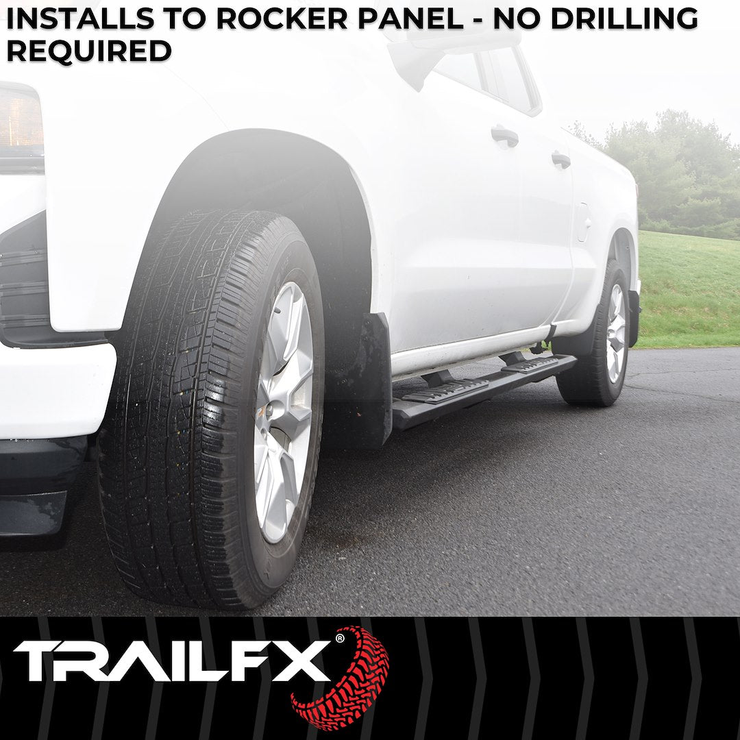 Trailfx Limited Lifetime Warranty Nerf Bar AL4026B - A4 Land Cruiser