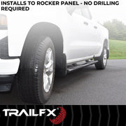 Trailfx Limited Lifetime Warranty Nerf Bar AL4026B - A4 Land Cruiser