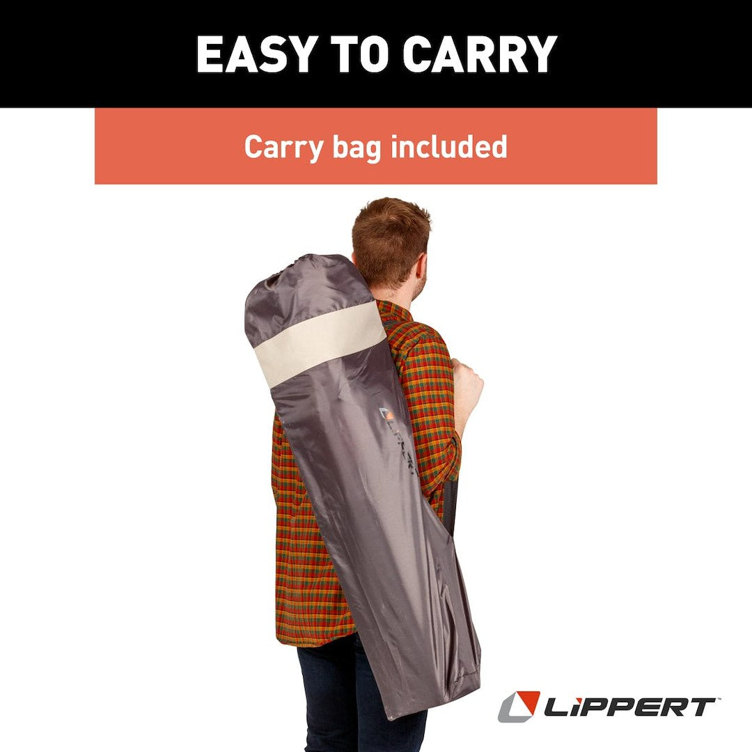 Lippert Comp Dual Cupholders For Convenience Camping Chair 2022114819 - Campfire Mega Padded Quad