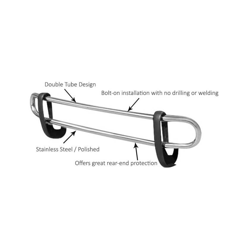 Black Horse Rust-Free And Corrosion-Resistant Bumper Guard 8B0520DSS - 2012-2016 CR-V Rear GU