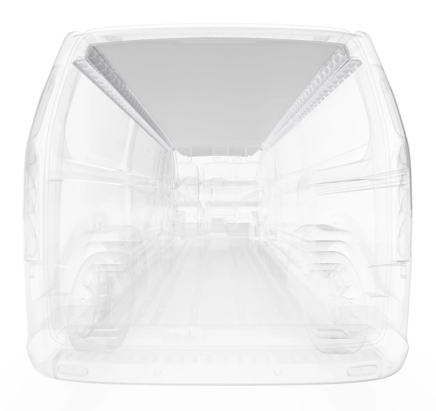 Legend Fleet Limited Lifetime Warranty Van Ceiling Liner 645-114-2614.X - White Prom 159 HR -White-2PC