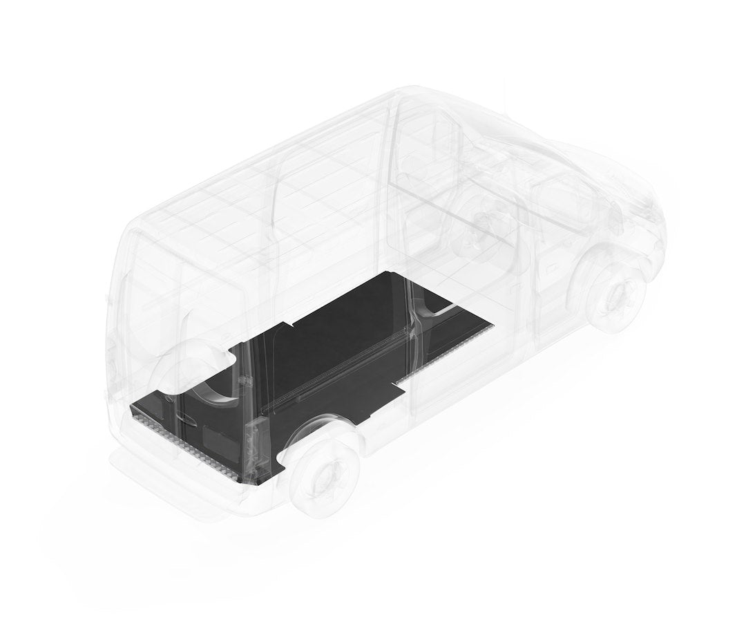 Legend Fleet Decreases Road Noise Cargo Area Liner 122-135-6441 - Stabiligrip Floor Sprinter 144WB