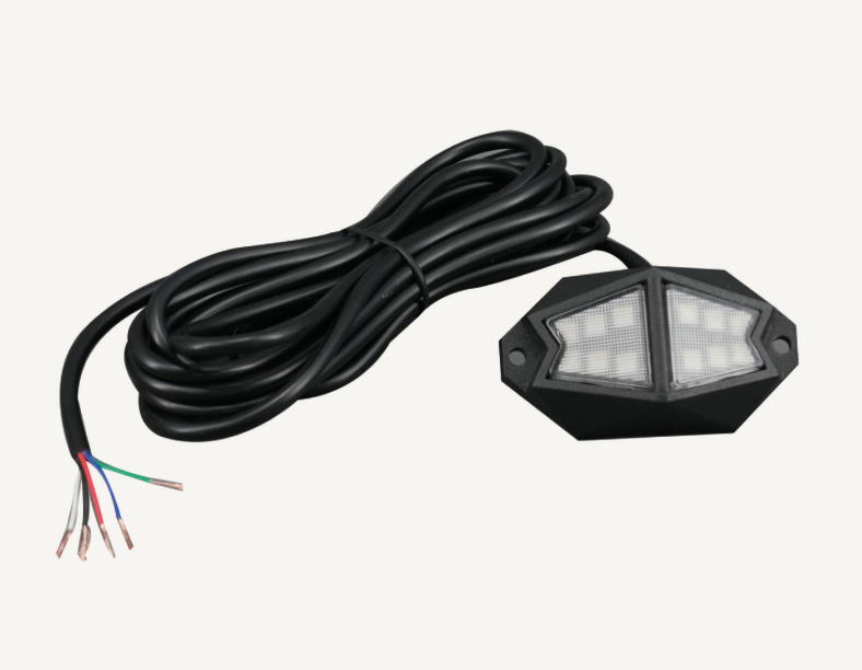Racesport LT Universal Fitment Underbody Light Kit RSRGBW - 2PC Rgbw Multicolor Rock Syst