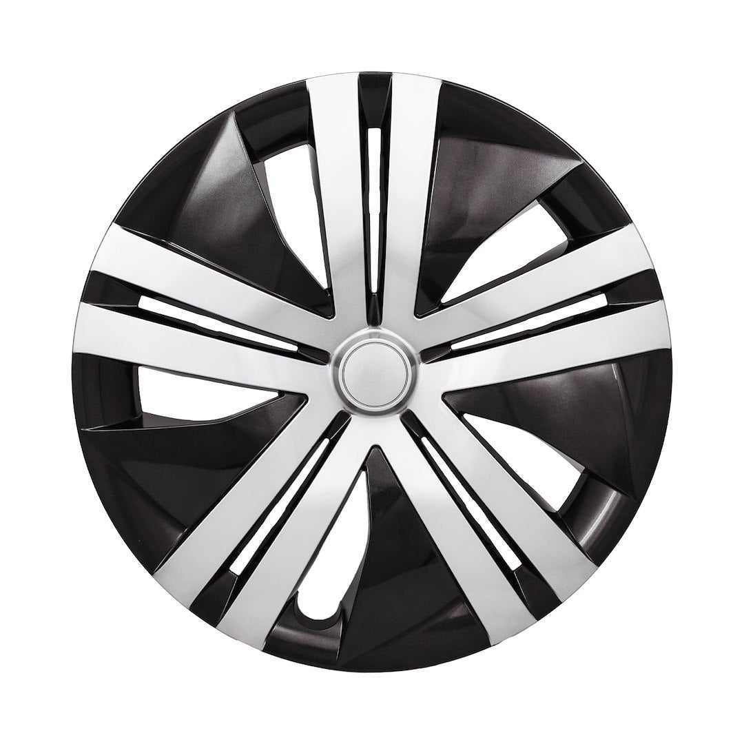 Coast2Coast Limited Lifetime Warranty Wheel Cover IWC55116SB - Silver Black WC 18-25 Leaf 16 10 Spk