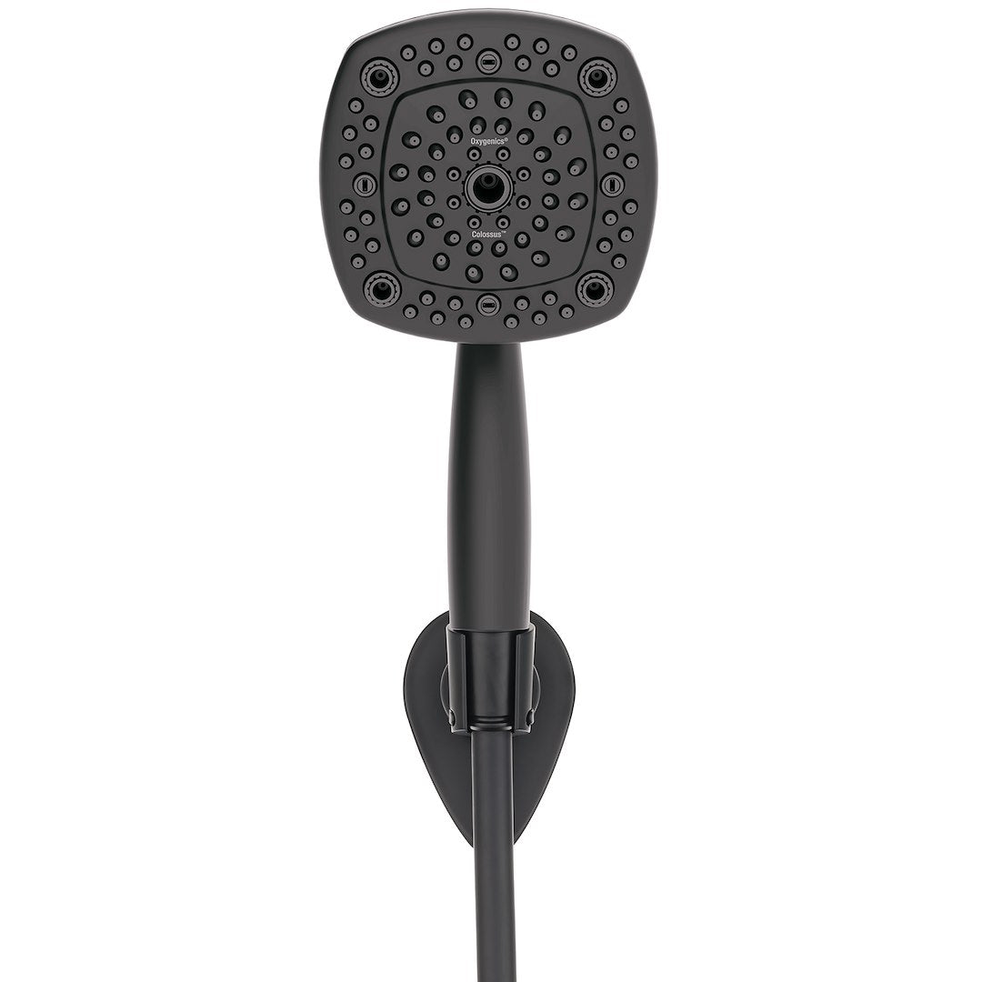 ETL Limited Lifetime Warranty Shower Head 39094 - Black Colossus RV Kit Mtt 1.8