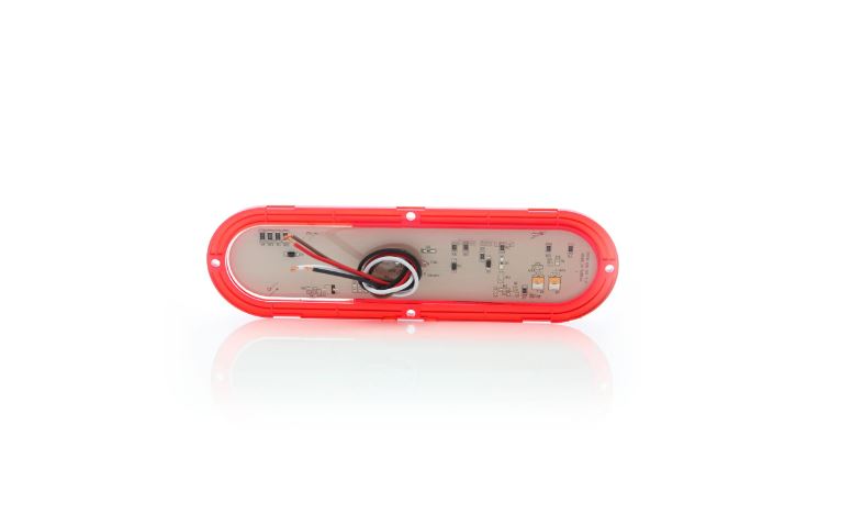 Optronics Patent Pending Trailer Light STL68RBP - Red Led Stt BU Flng Mnt Res Poly