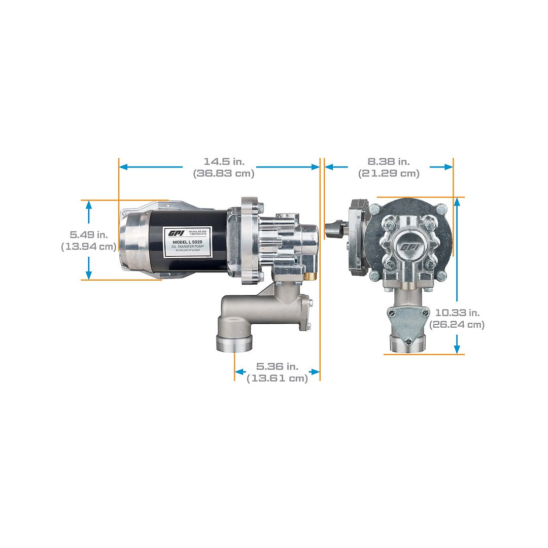 GPI Equipped With Safe Stop Technology Liquid Transfer Tank Pump 142100-04 - 12 Oil
