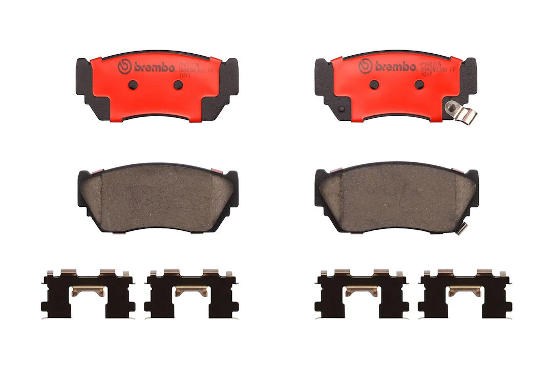 Brembo Premium Low-Met OE Equivalent Pad Brake Pad P56027N - Disc Set