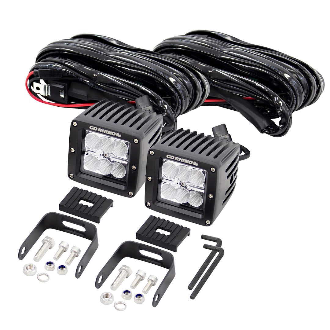 GO Rhino No Supplier Warranty Multi Purpose Light - LED 751002 - Two Cube Lights