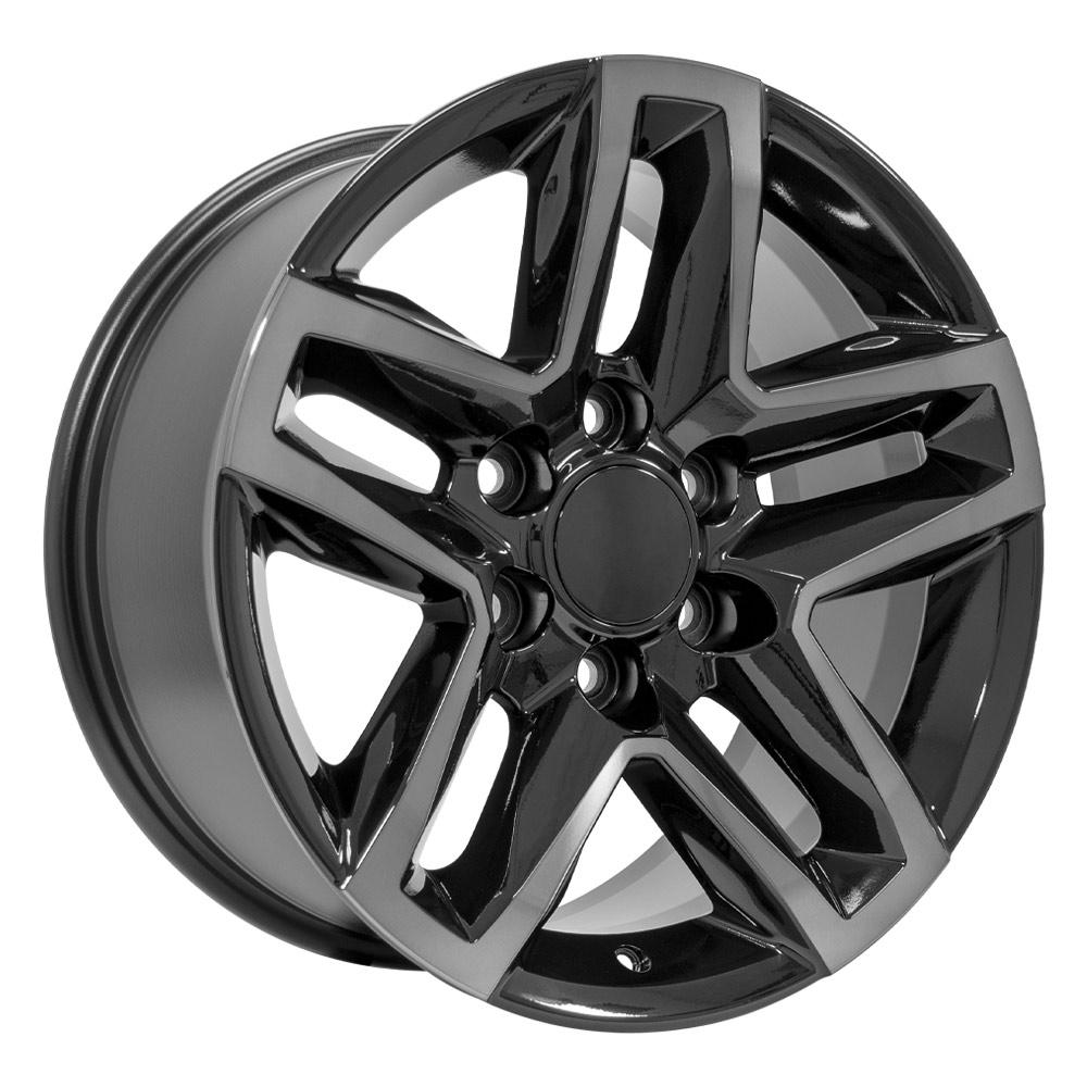 OE Wheels With Center Cap CV34B-18085-6550-26MBT - 18 Replica CV34B Fits Chevro