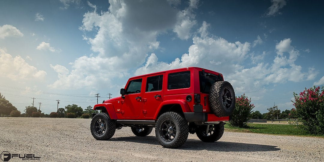 Fuel Offroad With Fuel Logo Center Cap Wheel D57520002645 - Black D575 20X10 5X4.5 5.0 GL-Black -24MM