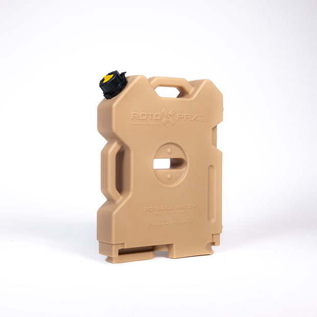 Rotopax Manufactured With BPA Free Materials Liquid Storage Container RX-2Tan - Tan Gallon Water