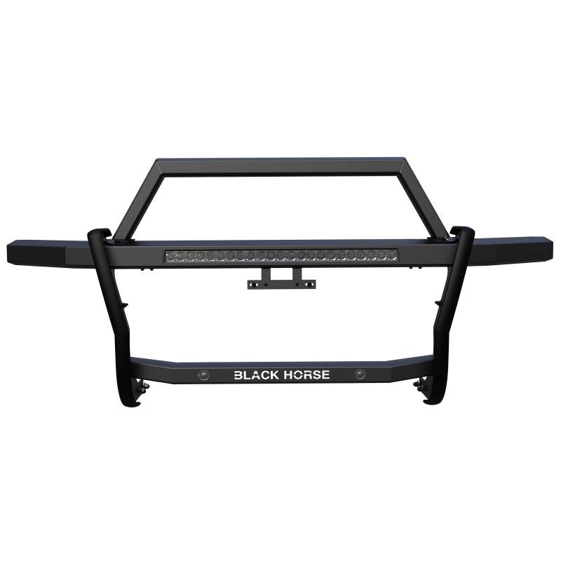 Black Horse Patented Design Grille Guard RAG1R03-K1 - Black Rambler Kit