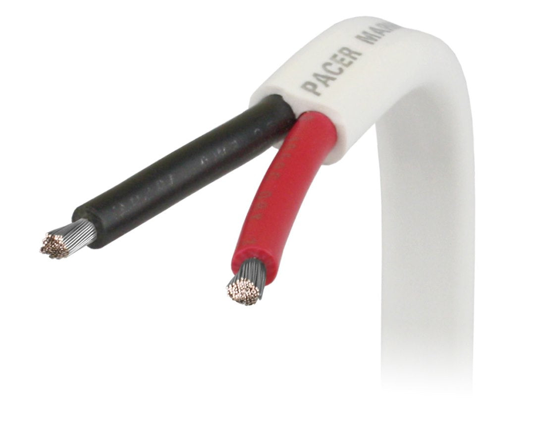 Pacer Stranded Tinned Copper Conductors Duplex Wire W16/2DC-250 - 16 UL Boat Cbl RB WJ 250FT RL