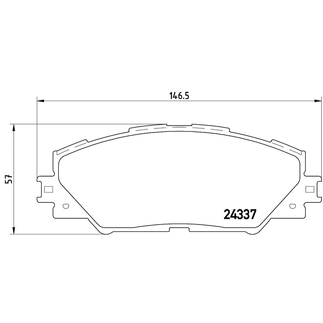 Brembo Premium Low-Met OE Equivalent Pad Brake Pad P83071X