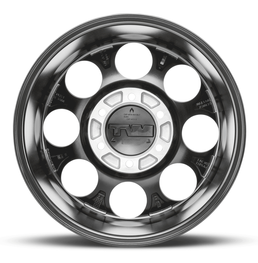 M.T. Wheel Modern Low Profile Cap Design 274608 - Black 18X9 6X135 MT Classic Pro