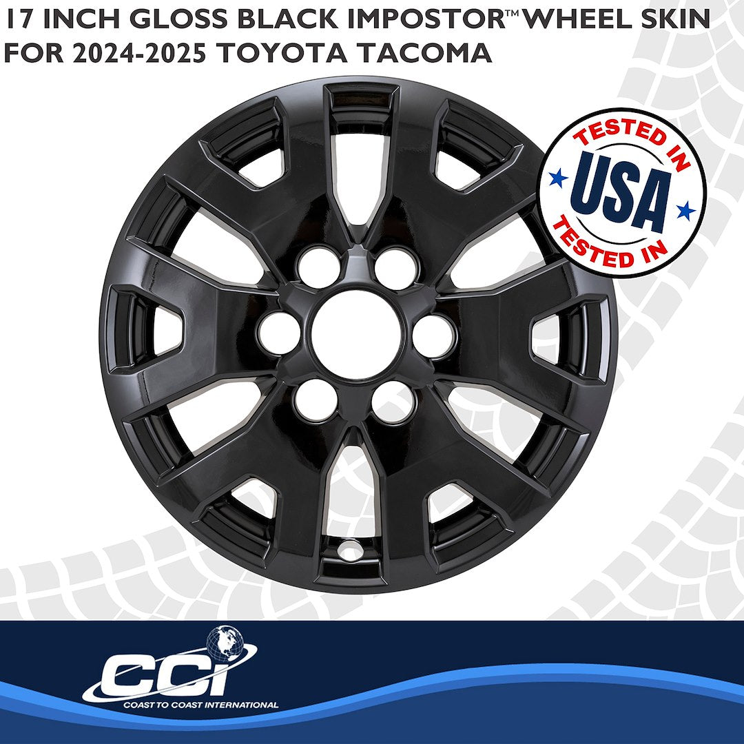 Coast2Coast Limited Lifetime Warranty Wheel Skin IMP524Black - Black Imp 24-25 Tacoma SR5 17 GL IMP524BLK