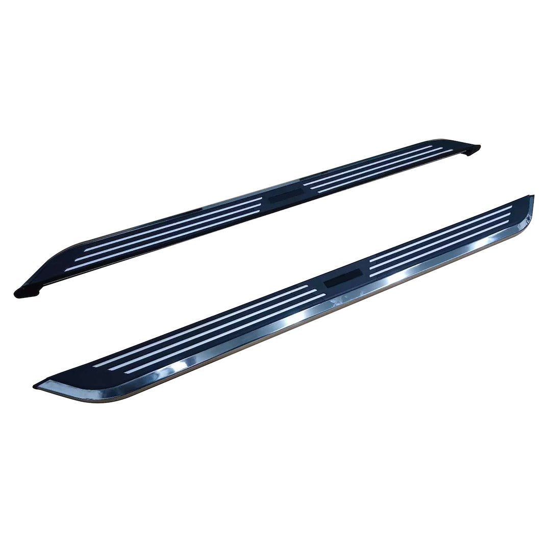 Black Horse Full Length Wheel-To-Wheel Fit Running Board Pijc70 - Pinnacle Boards