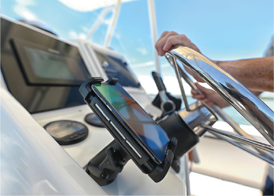 Scanstrut Qi Certified Wireless Cellular Phone Charger SC-CW-05G - Edge. 15W Waterproof Adjus