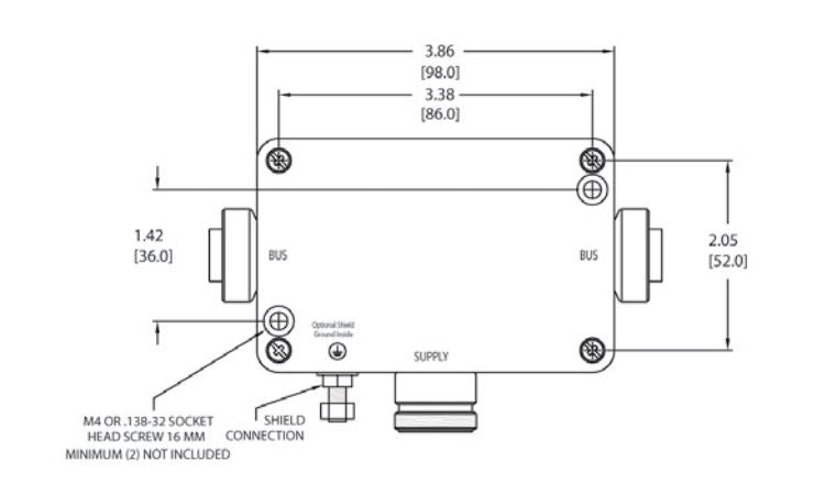 Maretron No Supplier Warranty Marine Network Cable Connector NF-NM4P-NF - Mini Powertap Fuse Femaletofemale