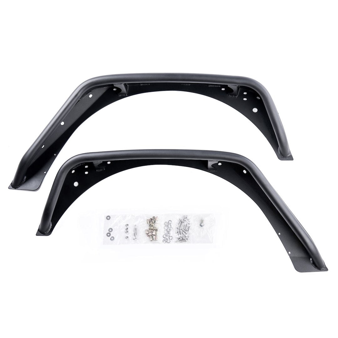 Combat Offrd Limited Lifetime Warranty Fender Flare 15-1079 - Black Jeep JK JKU Full Assault Alum