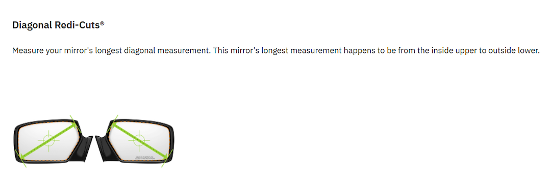 Burco Mirror Smooth Edges For Safety Exterior Mirror Glass 5617H - Mirror Side View Heated