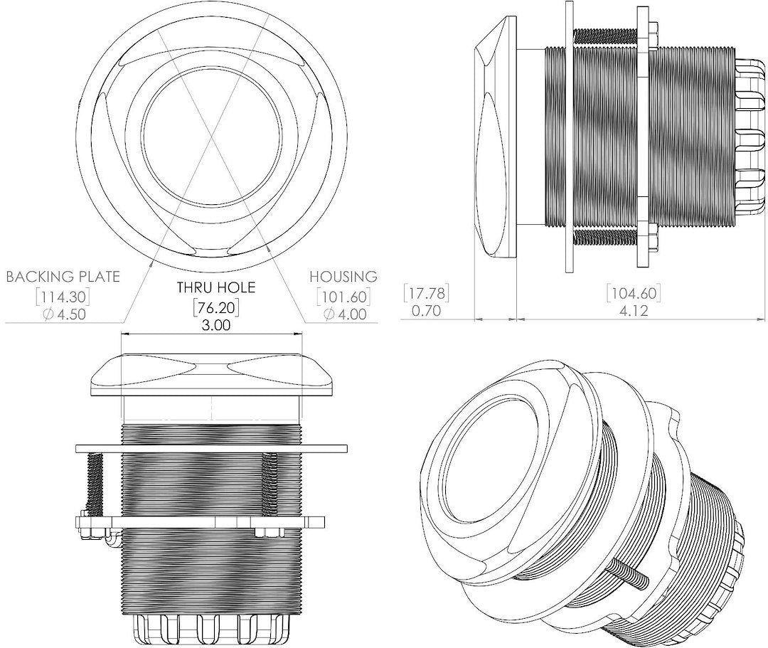 Lumitec Meets European Conformity Standards Boat Underwater Light 101449 - Typhoon Rgbw