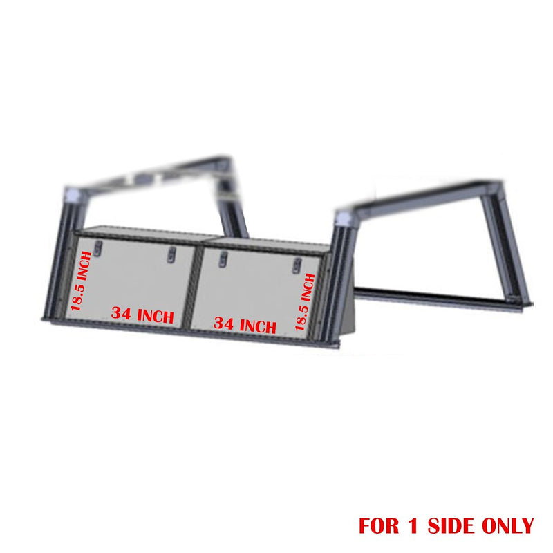 Black Horse No Drilling Required Ladder Rack Csburhd65BTX1 - Base K2 Tool Box