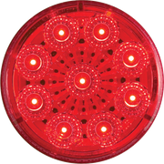 Optronics Housing Material Polycarbonate Side Marker Light - LED MCL50RB - Red Miroflex Rnd Diode