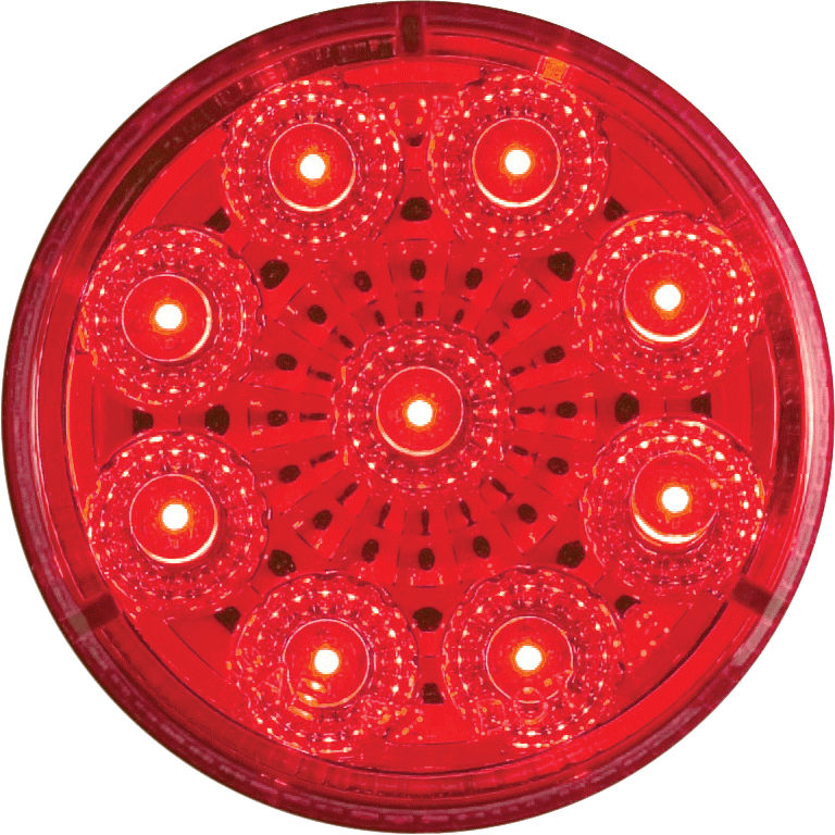 Optronics Housing Material Polycarbonate Side Marker Light - LED MCL50RB - Red Miroflex Rnd Diode
