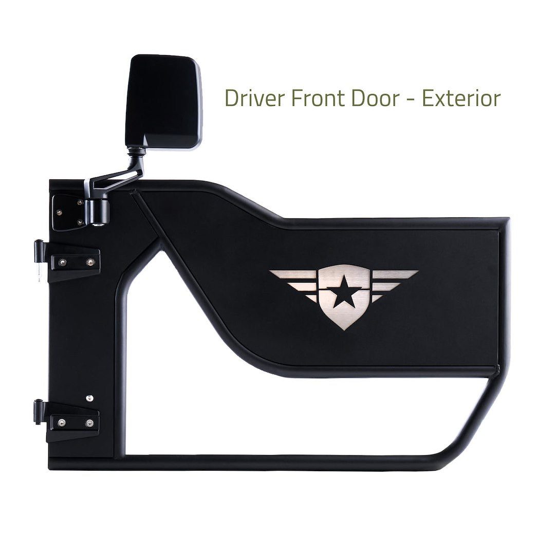 Combat Offrd Easy To Install Door 15-1046 - Jeep JK JKU Mission Doors Front