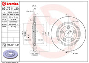 Brembo 09791121C02 Brake Rotor