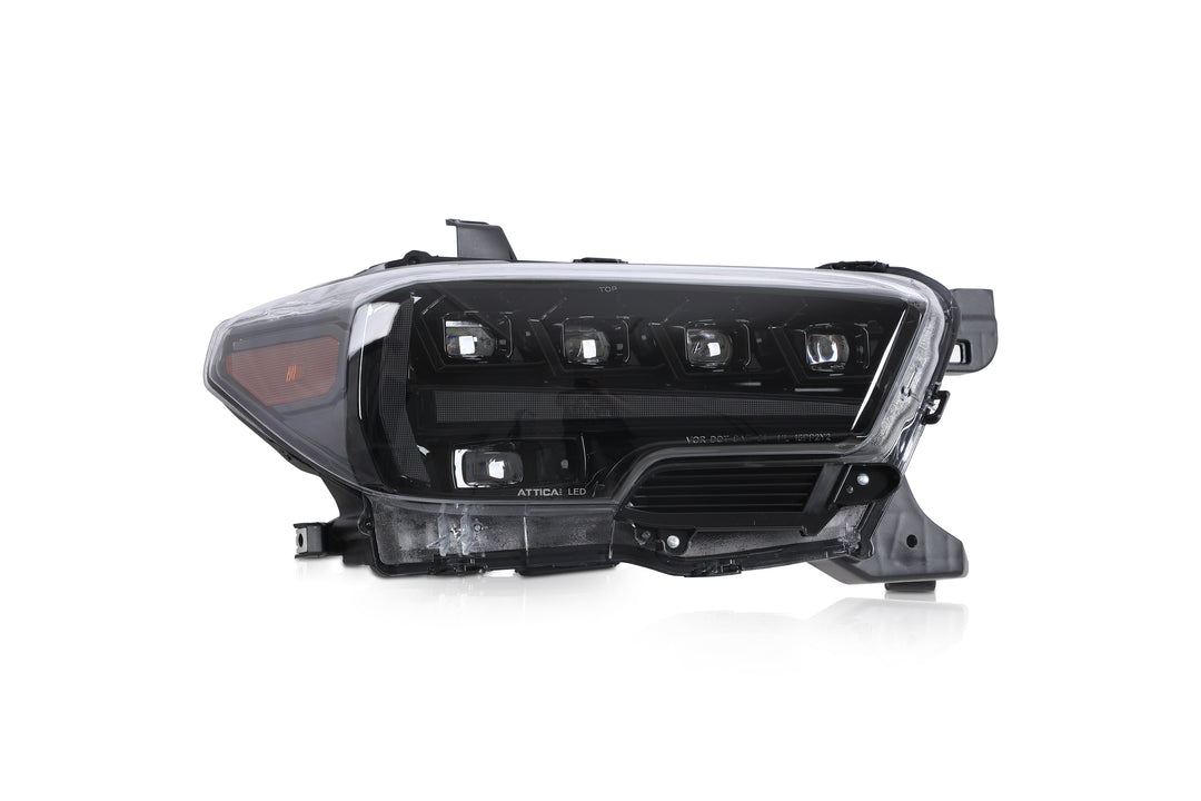 Winjet Thick And Transparent Glow Bar Headlight Assembly Chatt0769-H6-GBC-SQ - Apex Series Headlights