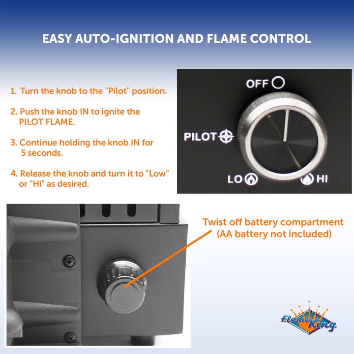 Flame King FK-ALF-P1A1 Fireplace Insert