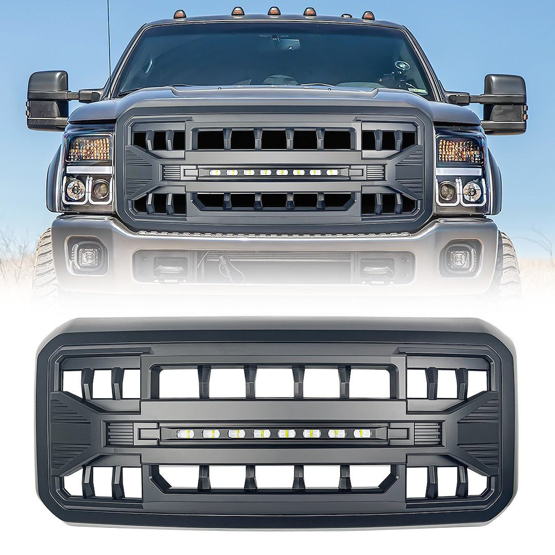American MOD Mean Aggressive Styling Grille Amfmfa00105 - Armor Led OFF-Road Lights