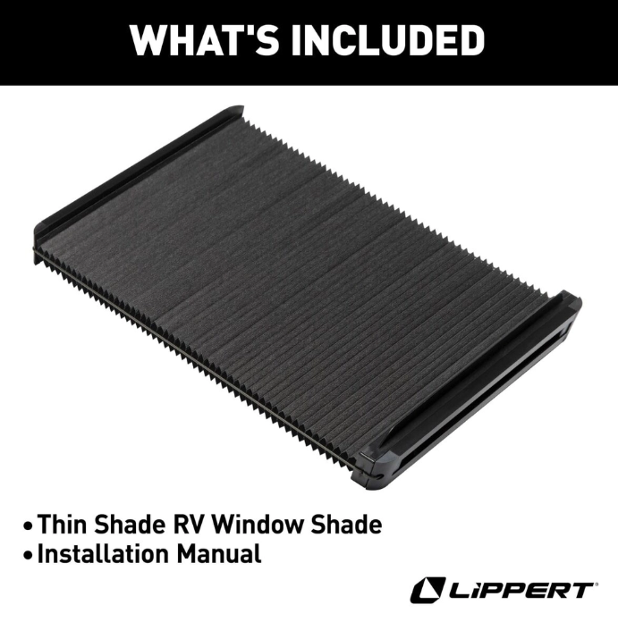 Lippert Comp Easy Do It Yourself Installation Window Shade 2025009147 - RV Door