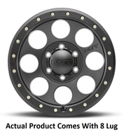 M.T. Wheel Modern Low Profile Cap Design 274469 - Black 17X9 8X6.5 MT Classic Pro