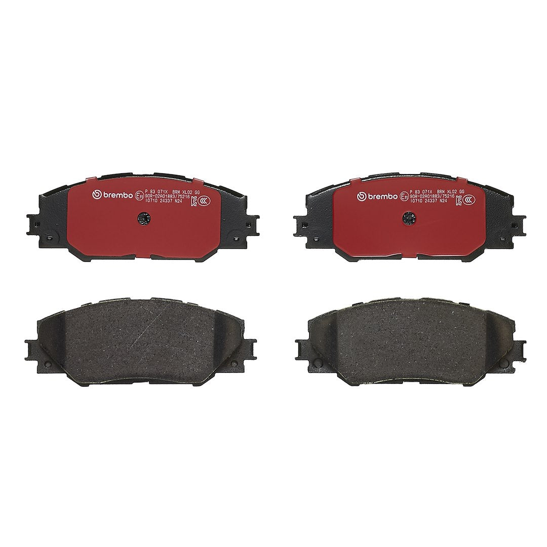 Brembo Premium Low-Met OE Equivalent Pad Brake Pad P83071X
