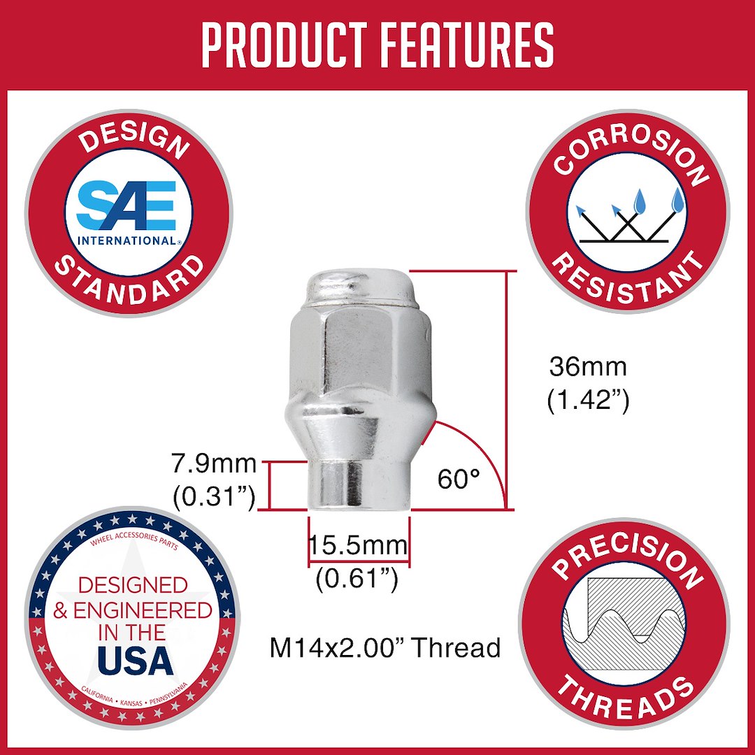 Revolution 831173B Lug Nut