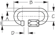 SEA DOG Made In USA Carabiner 153008-1 - Stainless Quick Link 2-7