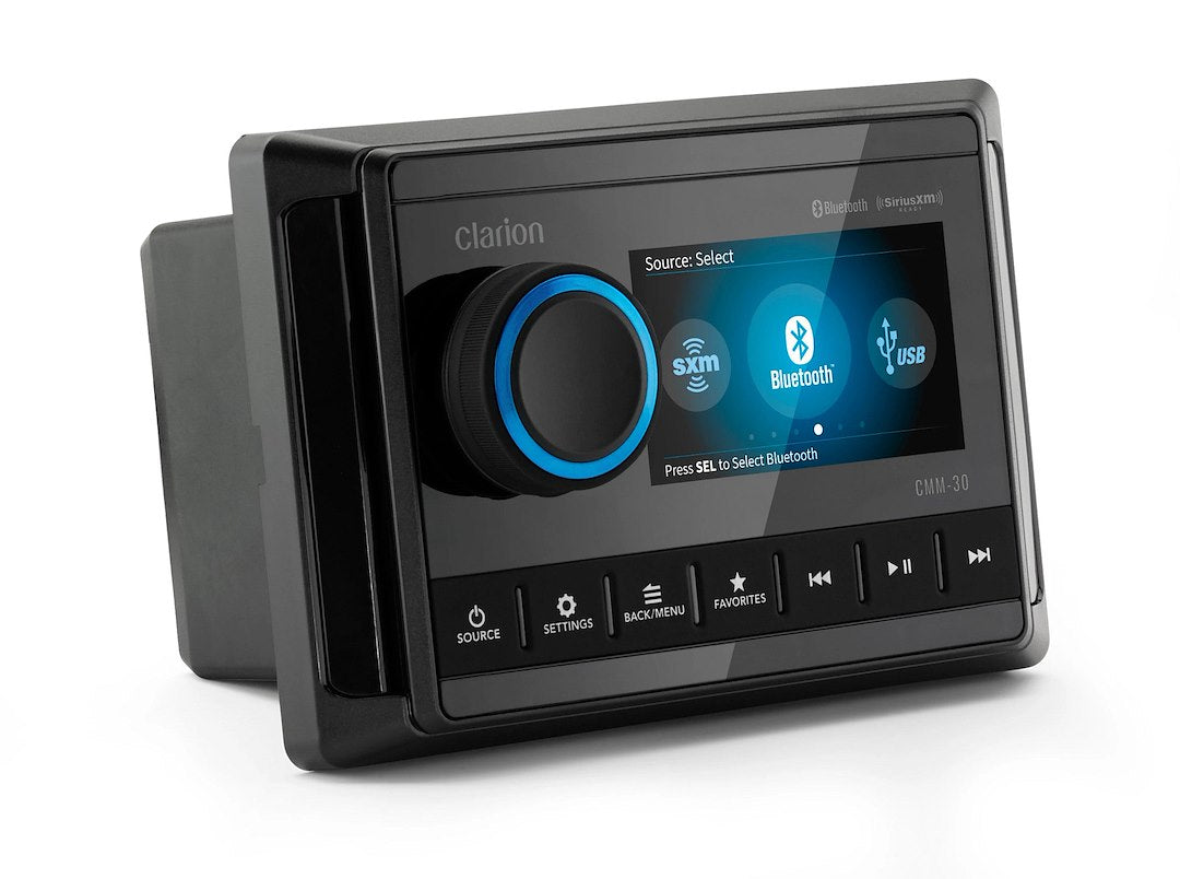 Clarion Intuitive Interface With Large Text Radio 010-03224-00 - Marine Source Unit