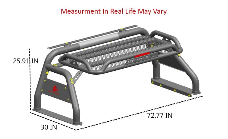 Black Horse RB-BA15B Truck Bed Bar