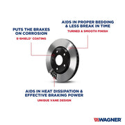 Wagner Brake BD125642E Brake Rotor