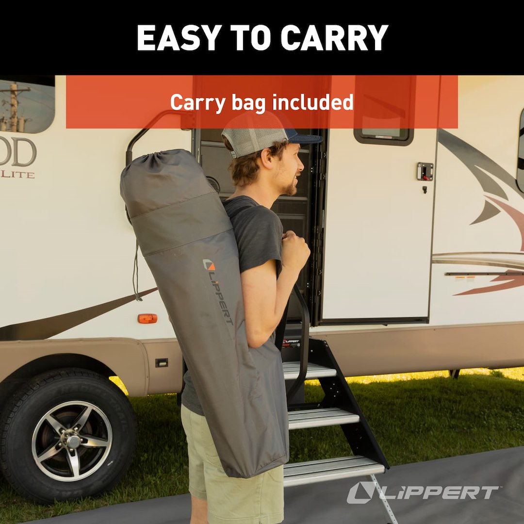 Lippert Comp Lightweight And Easy To Transport Camping Chair 2022114800 - Campfire Padded Barrel Chai